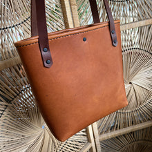 Small Brown Leather Shoulder Bag, ready-to-ship