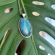 Oval Labradorite Necklace, ready-to-ship