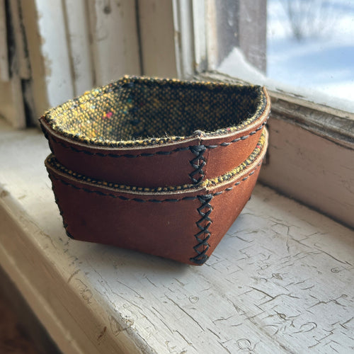 Tiny Leather Ring Dish