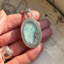 Oval Amazonite Necklace, ready-to-ship