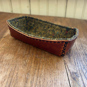 Rectangle Leather Trinket Dish