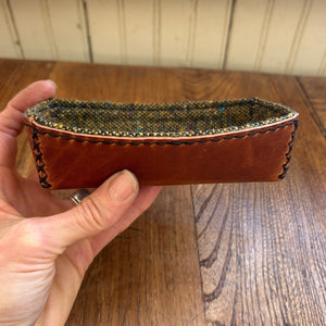 Rectangle Leather Trinket Dish