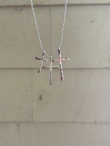 Luxe Hammered Cross Necklace, made-to-order