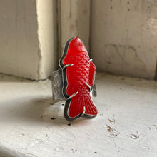 Red Swedish Fish Ring, US 8.5