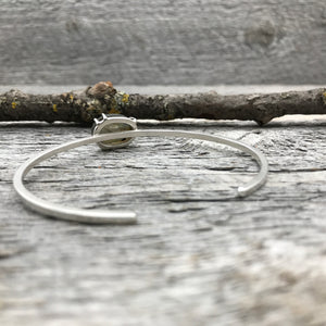 Labradorite Cuff Bracelet, Prong setting, ready-to-ship