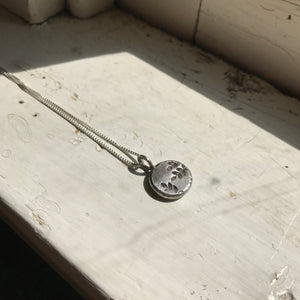 Phoenix Charm Necklace with Birthstone