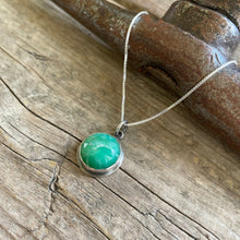 Chrysoprase Gemstone Charm Necklace, ready-to-ship