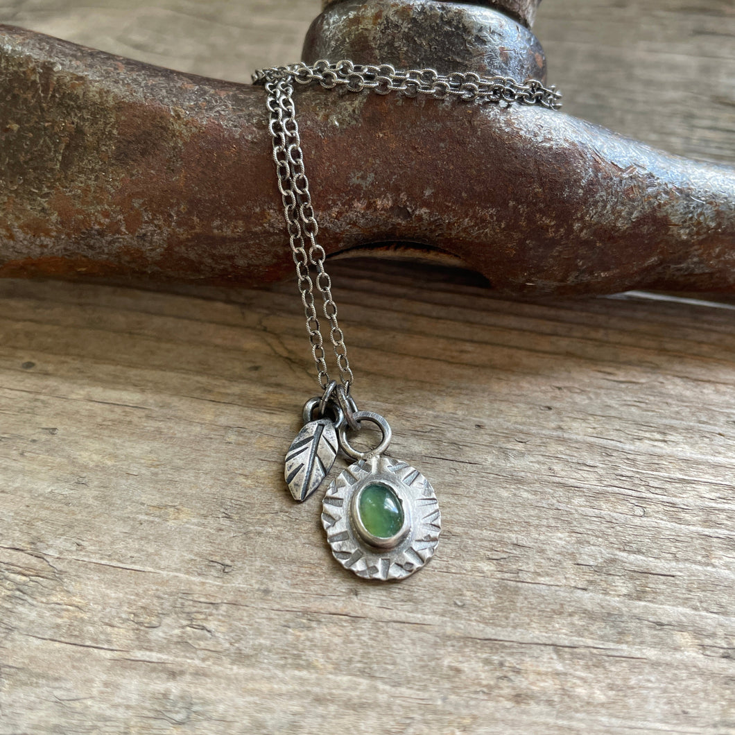 Serpentine Charm Necklace, ready-to-ship