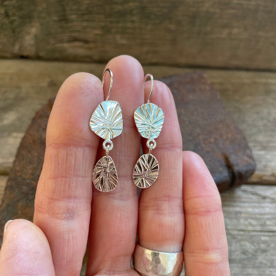 Silver Starburst Earrings IV, ready-to-ship