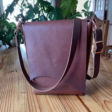 Gingerbread Horween Leather Crossbody Bag, ready-to-ship