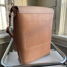 Veg Tan Leather Crossbody Bag V, ready-to-ship