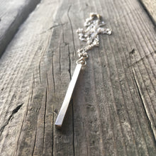 Silver Bar Necklace—Kinetic Pendant—Meditation Jewellery—Ready-to-Ship