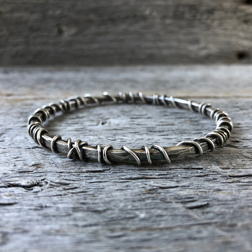 Sterling Silver Bramble Bangle—Thick Twisted Bangle—Luxe Sterling Silver Bracelet—ready-to-Ship
