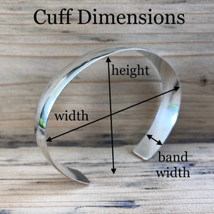 Silver Sapphire Cuff—GROW Cuff—Natural Green Sapphire—Prong Setting—Claw Setting—Sterling Silver Cuff Bracelet—Botanical Cuff—Ready-to-Ship