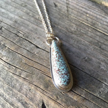 Hubei Turquoise Necklace—Simple Sterling Silver Pendant Necklaces—Hubei Pendant I—Ready-to-Ship