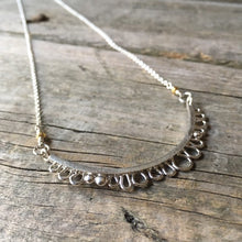 Silver Floral Necklace—Efflorescence Necklace—Long Chain, 27 Inches—Ready-to-Ship
