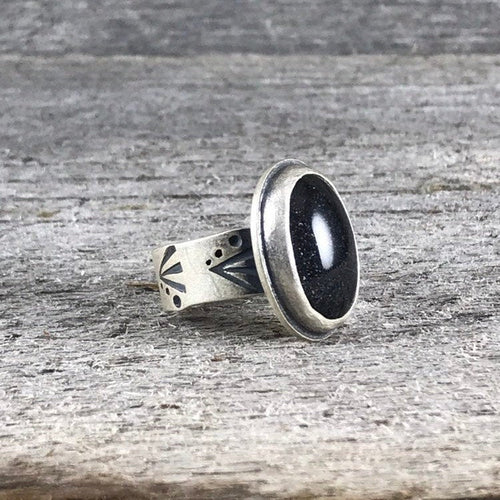 Silver Mood Ring III—US 8.75—Vintage Old Stock Mood Ring—Thick Sterling Silver Mood Ring—Ready-to-Ship