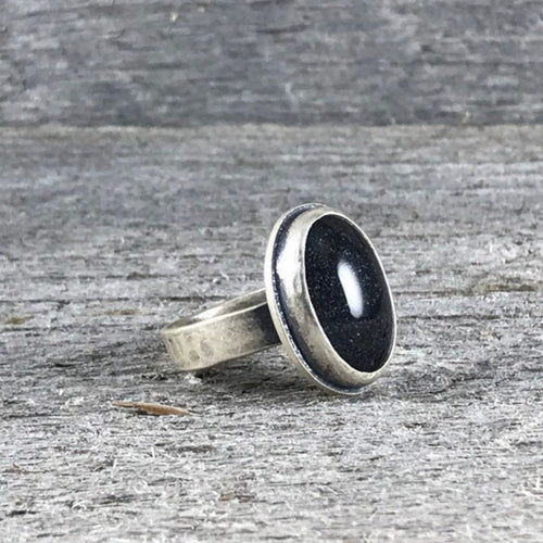 Silver Mood Ring IV—US 8.75—Vintage Old Stock Mood Ring—Thick Sterling Silver Mood Ring—Ready-to-Ship