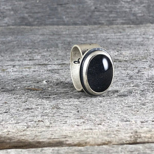 Silver Mood Ring I—US 7.75—Vintage Old Stock Mood Ring—Thick Sterling Silver Mood Ring—Ready-to-Ship