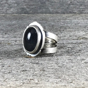 Silver Mood Ring VI—US 7.25—Vintage Old Stock Mood Ring—Thick Sterling Silver Mood Ring—Ready-to-Ship