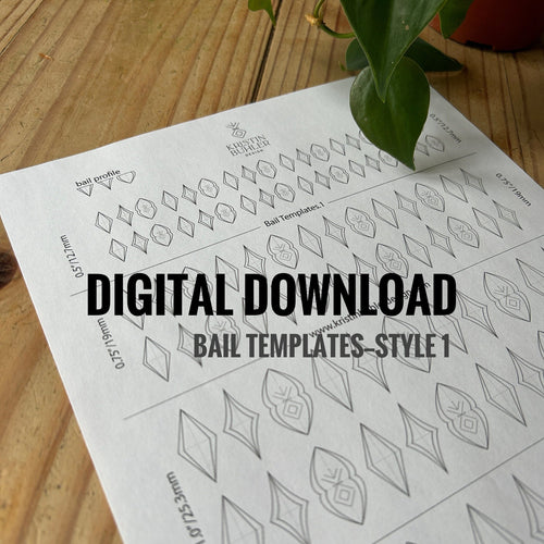 Bail Templates for Pendant—Style 1—Jewellery Template—Digital Download