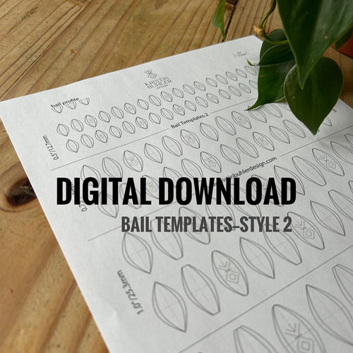 Bail Templates for Pendant—Style 2—Jewellery Template—Digital Download