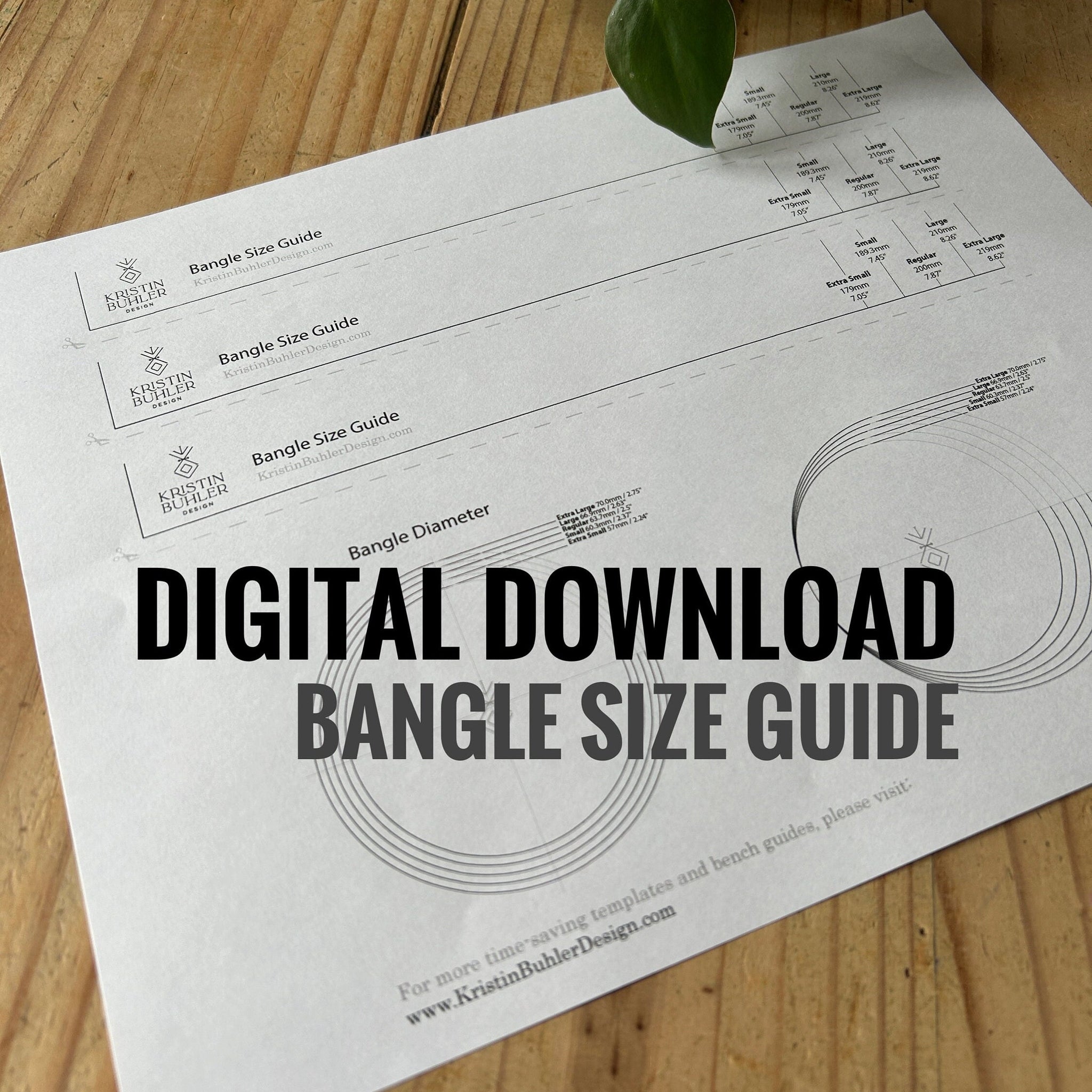 Bracelet Ruler Printable Free Pdf Bangle Size Guide—Bangle Ruler—Jewellery Template—Digital Download ...