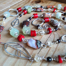 Wire Wrapped Gemstone Necklace with Handmade Components—Ready-to-Ship