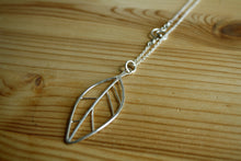 Silver Leaf Necklace—Handmade Sterling Silver Leaf Necklace—Ready-to-Ship
