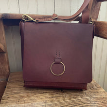 Small Brown Leather Crossbody Bag, ready-to-ship