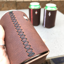 Hand Stitched Leather Can Coozie