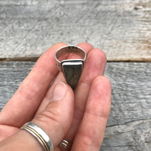 Labradorite Dagger Ring, US 8.75, ready-to-ship