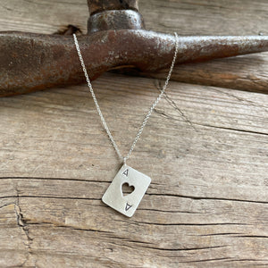 Ace of Hearts Charm Necklace, ready-to-ship