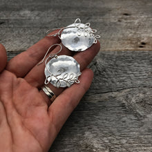 Silver Shield Grow Earrings, ready-to-ship