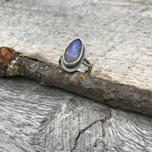 Purple/Blue Labradorite Ring, US 6, ready-to-ship