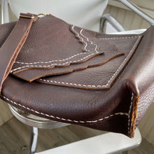 Dark Brown Leather Crossbody Bag II, ready-to-ship