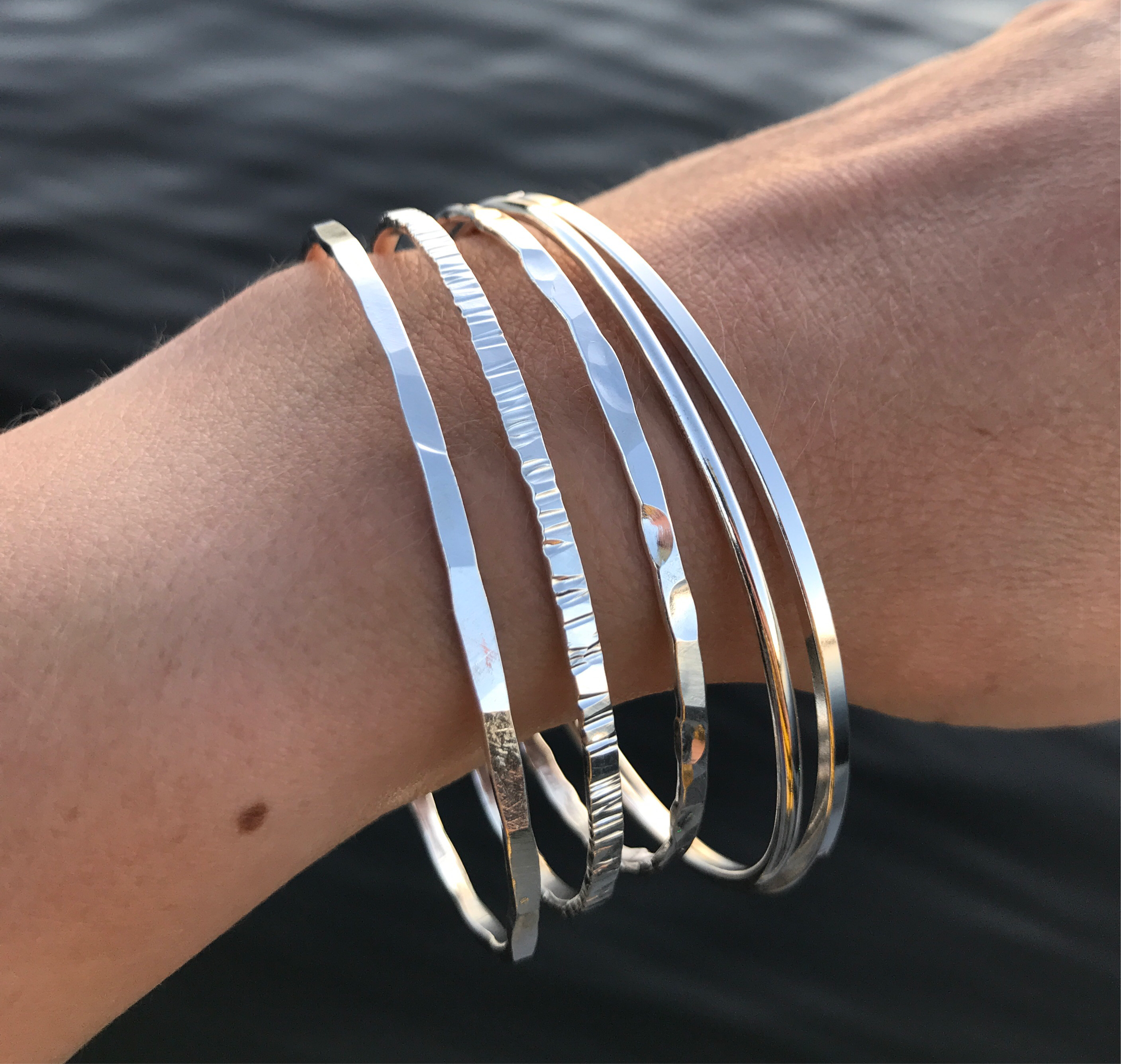 Sterling Silver Bangle Bracelets