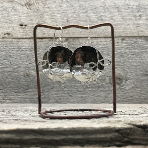 Silver Shield Grow Earrings, ready-to-ship