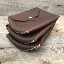Dark Brown Leather Hand Stitched Pocket