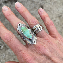 Turquoise Embellished Saddle Ring, US 8