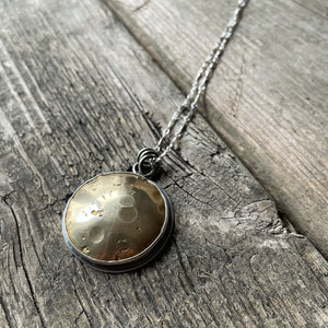 Moonscape Necklace V—Brass